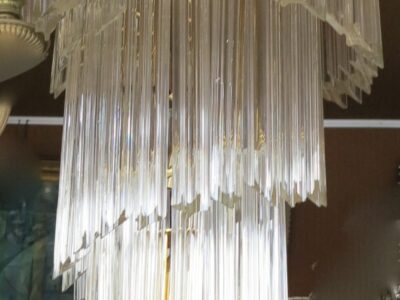 chandelier Venini in staircase 90 crystals