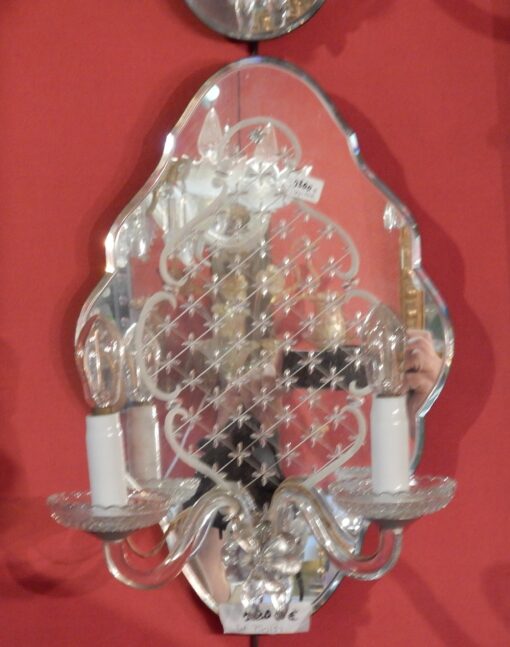 1960/70' Paire d  Appliques  En Miroir De Venise – Image 3