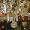 1880/1900' Lustre Napoléon III 5 Bras 25 Lampes Bronze Doré et Cristal – Image 2