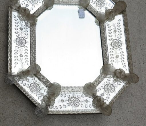 Miroir Murano Octogonal à Parecloses – Image 2