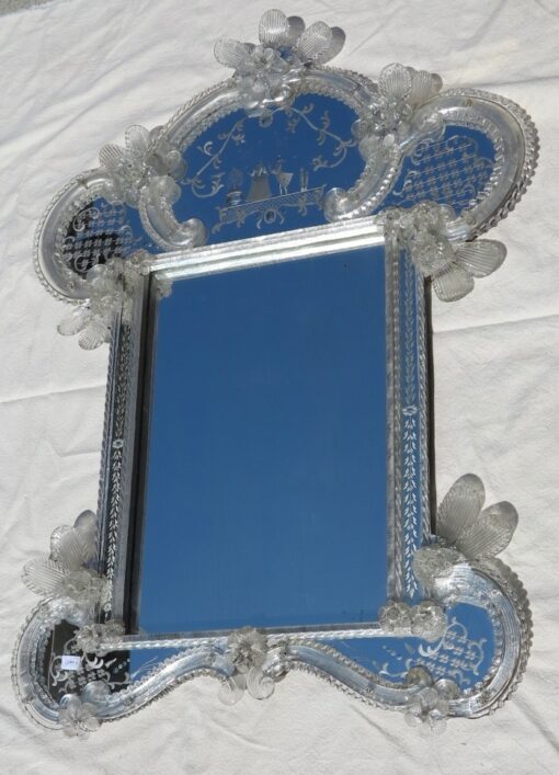 1950/70' Romantic Mirror Murano - Image 2