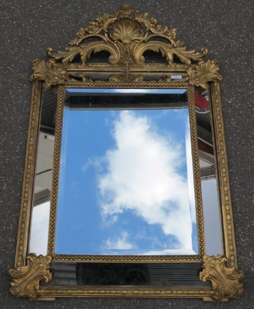 Miroir style Régence à Coquille Glaces Mercure Parecloses Doré à l'Or 123 x 87 cm – Image 2