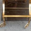1950/70 'Brass Rolling Bar With Sliding Trays Style Maison  Jansen - Image 2