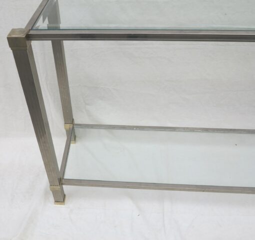 Console Pierre Vandel silvered and guilted Ends - Image 6