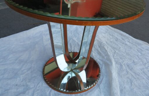 Pedestal table art deco mirror - Image 4