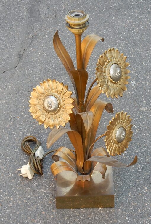 1970' Lampe aux Tournesols Style Maison Jansen – Image 8