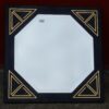 1970/80' Miroir Laqué Noir Avec Motifs en Laiton pour Lancel Paris – Image 2