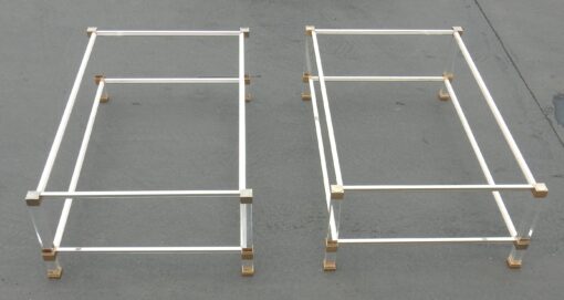 1970/80 Paire de Tables Altuglas Pierre Vandel Paris 128 x 78 cm – Image 2