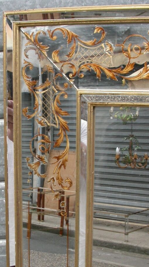 1970 Miroir Églomisé 150 x 79 cm – Image 2