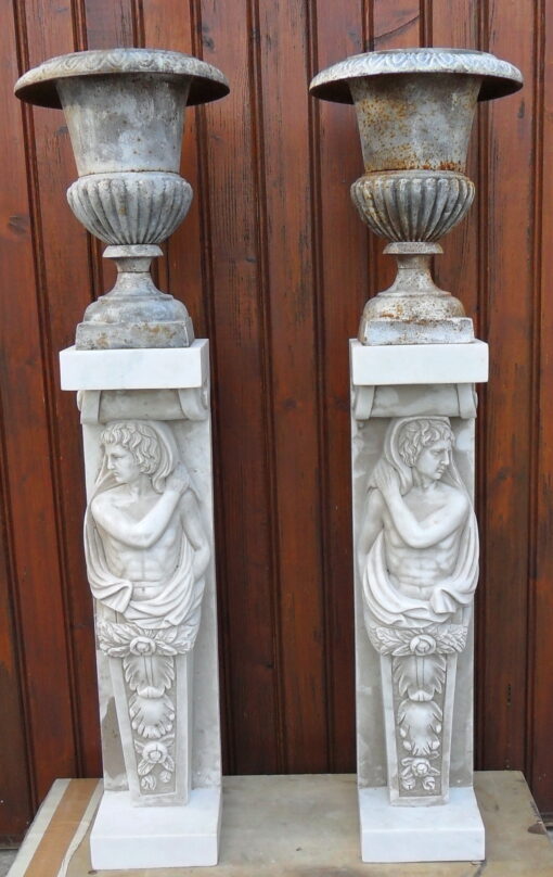 1950/70 'Set of 12 Antique White Marble Statues - Image 7