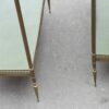 Paire d Etagere en bronze Maison Bagués avec galeries gainées de skai vert – Image 2