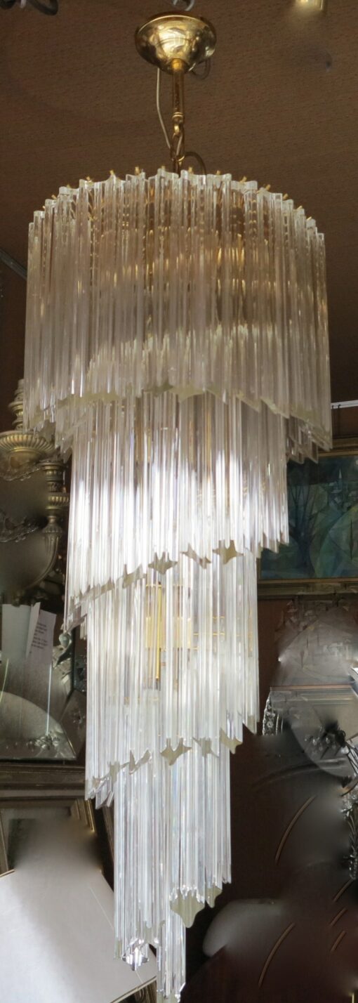 chandelier Venini in staircase 90 crystals - Image 2