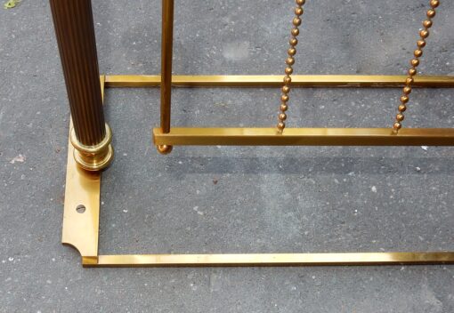 1970' Porte Revue Maison Jansen en Bronze Doré, Plateau Miroir Oxydé – Image 7