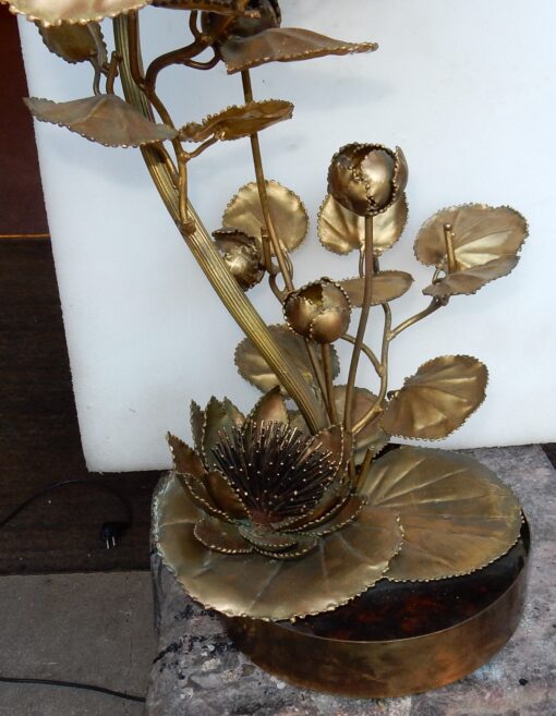 1970' Maison Jansen  Floor Lamp With Anemone - Image 3