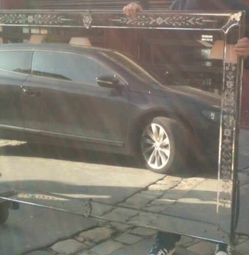 1900' Miroir Venitien Rectangulaire 3m71 X1m24 cm – Image 3