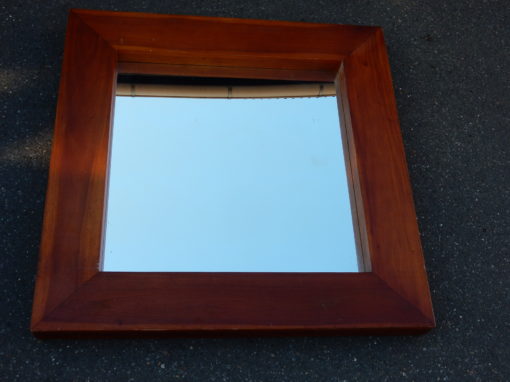 1950' Mirror Art Deco Mahogany Light Style Maxime Old 100 X 100 cm - Image 3