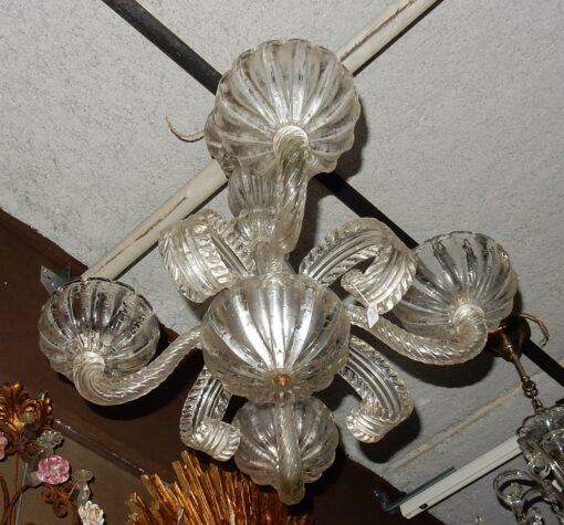 1950 "Chandelier Barovier 4 Arms of Light - Image 6