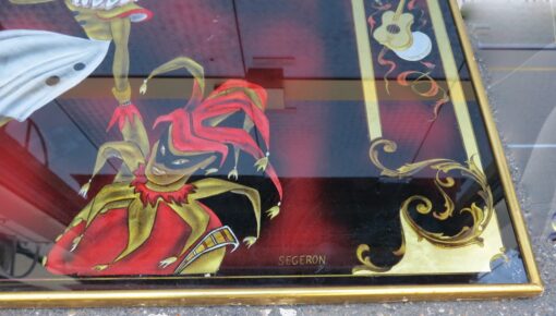 Comedia del Arte > églomisé glass panel - Image 8