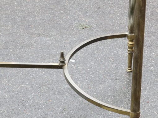1970 Coffee table Maison Bagués  in Bronze with top miror oxyded oldered - Image 4