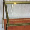 1970' Shelf in Brass with Gallery Maison Baguès 2 Trays with Glass and Leather - Image 3