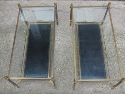 1970' Pair of Coffee Table Maison Jansen 93 x 48 cm