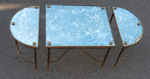 1950/70 Tripartite Table in Brass Style Maison Baguès - Image 2