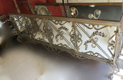 1950' Buffet Fer Forgé et Miroirs