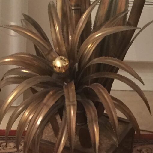 1970' Maison Jansen Paris Palm Tree Floor Lamp By Barbier For Maison Jansen - Image 7