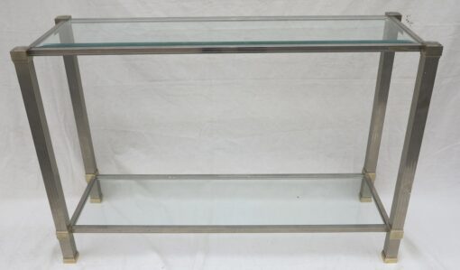 Console Pierre Vandel silvered and guilted Ends - Image 4