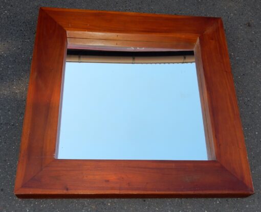 1950' Mirror Art Deco Mahogany Light Style Maxime Old 100 X 100 cm