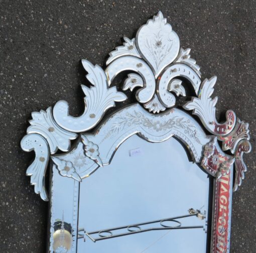 1900' Venitian Mirror Style LXIV  117 X 77 cm - Image 6
