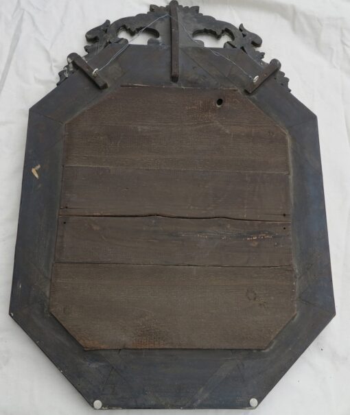 1880' Mirror Venice Octagonal Has Front Wall Silvering Mercury Oxyded - Image 5