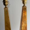 1970' Paire de Lampes Obelisques en Laiton Style Maison Jansen – Image 7