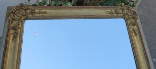 Miroir  Rectangle Bois Doré Feuilles d'Or Style Louis XV 155 x 96 x 7 cm(Réservé) – Image 5