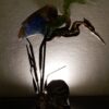 1970/80 Bronze heron and pate de verre  , signed LOHE - Image 7
