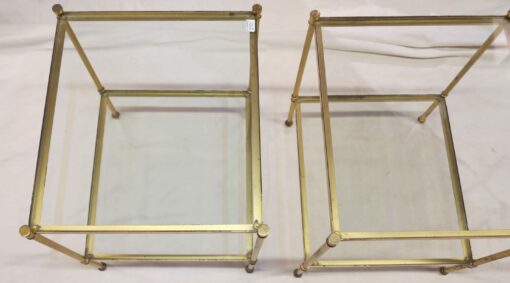 1950/70 Paire de Bouts de Canapés en Bronze, Maison Baguès 47 X 42 cm – Image 2