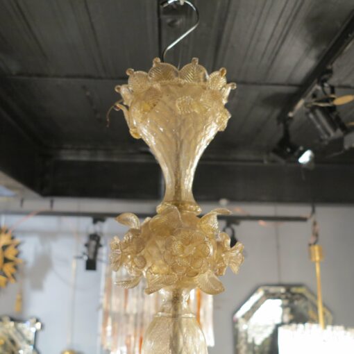 Chandelier  Murano cristal and gold  with 6 lights arms - Image 4