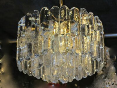 1970'  Venini bowl chandelier 26 pieces 37 X 60