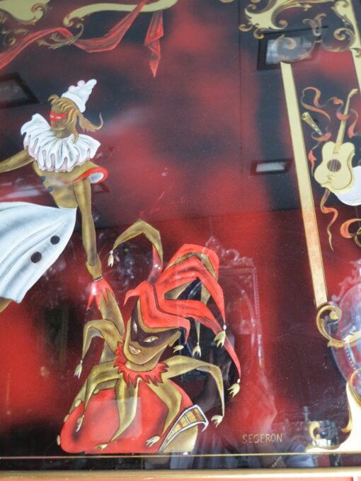 Comedia del Arte > églomisé glass panel - Image 2