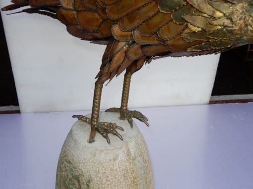 1970' Aigle en Métal Doré Style Duval Brasseur ou Honoré de Paris,Fernandez,Maison Jansen – Image 4