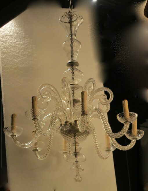 1900/20' Lustre Cristal 8 Bras et 8 Crosses – Image 3