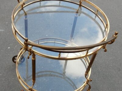 1950/70 Rolling Bar Gilded brass Maison Bagués
