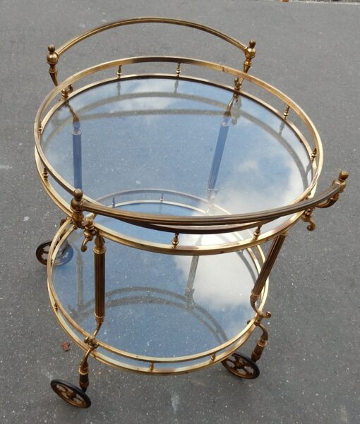 1950/70 Rolling Bar Gilded brass Maison Bagués