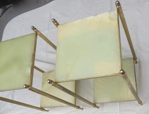 70' Pair of shelves or of stands Maison Bagués trays onyx - Image 5