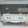 Commode art deco miroir 3 tiroirs 6 poignées verre – Image 2