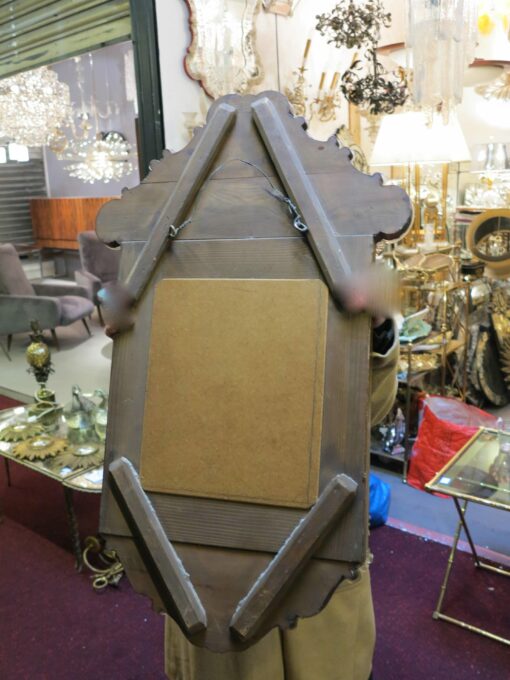 1950' Miroir Murano Véronèse 100 X 60 cm – Image 8