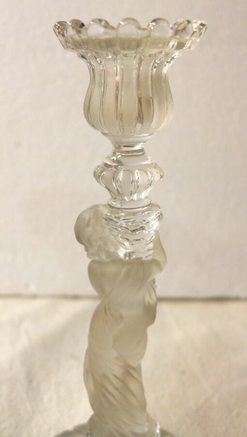 Pair of Candlesticks Baccarat signed to the children - Image 4