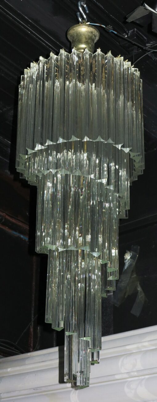 chandelier Venini in staircase 86 crystals