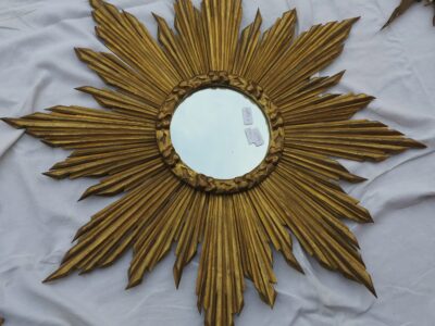 1950 Convex Mirror gilded wood 92