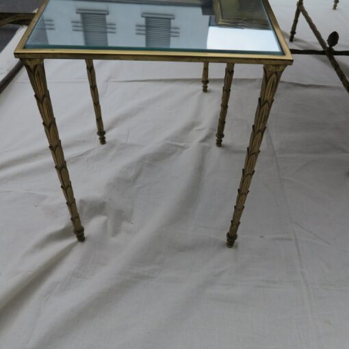 1950/70 ' Table with 4 tables additionnal in Gilted bronze Maison Bagues - Image 4